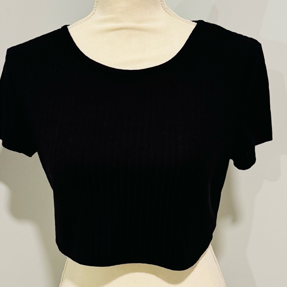 Classic Black Women's Crop Top